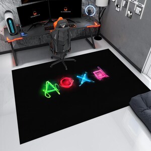 Game Button Rug,Gamer Rug,Gaming Rug,Game Rug,Colorful Rug,Play Room Rug,Game Decor,Custom Rug,Awesome Rug,E-Sport Rug,Area Rug,Gaming Gift
