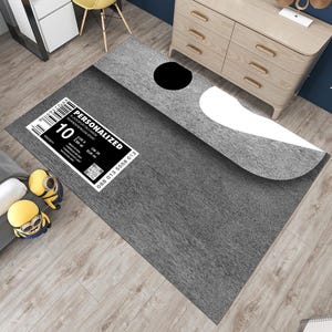 Alfombra con forma de caja de zapatillas personalizable, alfombra con forma de caja de zapatillas, alfombra para habitación de niños, alfombra deportiva, alfombra personalizada, alfombra Hypebeast, alfombra personalizada, regalo para ella