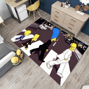 Simpsons Rug,Legend Rug,Adult Rug,Colorful Rug,Unique Rug,Fantastic Rug,Cool Rugs,Anime Decor,Custom Rug,Anime Rug,Area Rugs,Gifts for Her