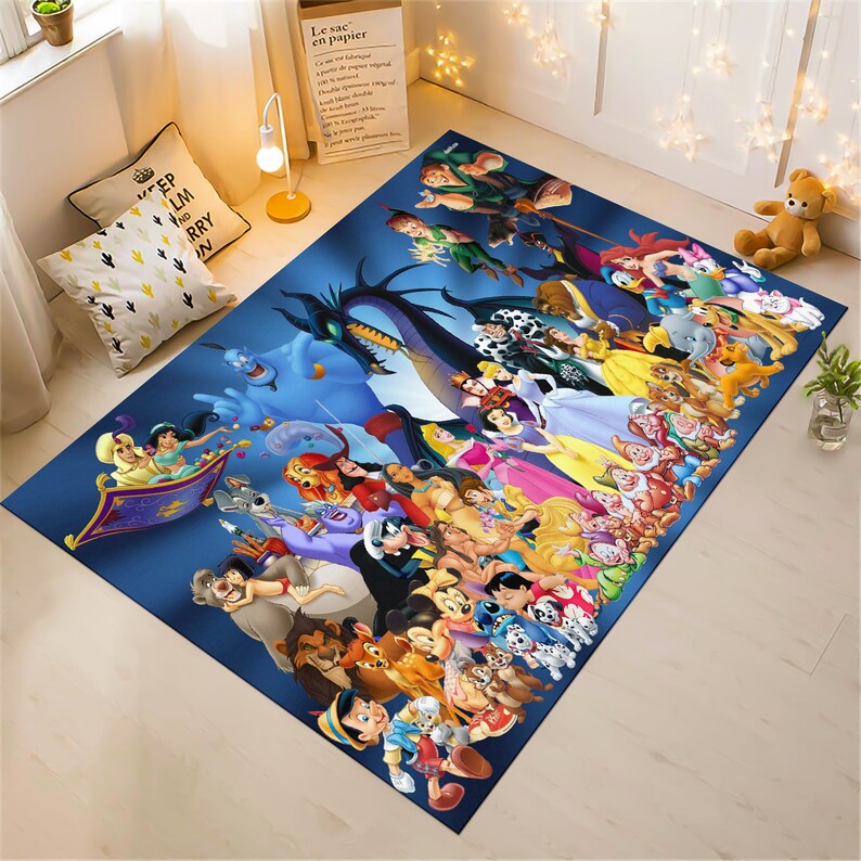 Cartoon Princesses Rug, Soft Nursery Decor Carpet, Newborn-kids Gift ...