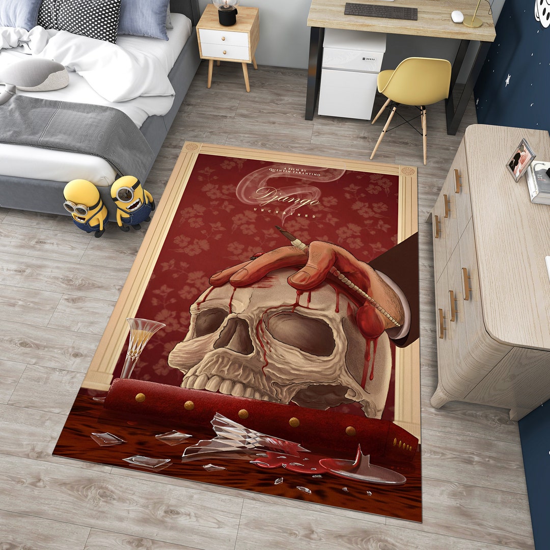 Skull Rug,gothic Rug,cool Rugs,colorful Rug,horror Rug,home Decor,movie ...