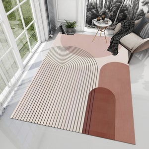 Abstract Rug,Geometric Rug,Colorful Rug,Boho Rug,Unique Rug,Modern Rug,Home Decor,Area Rugs,Rug for Living Room,Runner Rug,Housewarming Gift