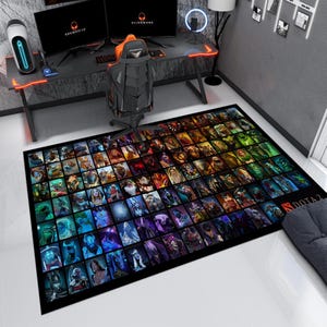 Popular Game Rug, Fantastic Rug,Game Characters Rug, Game Decor, Gaming Rug,Gamer Rug,Colorful Rug,Custom Rug,Game Rug,Area Rug,Gaming Gifts