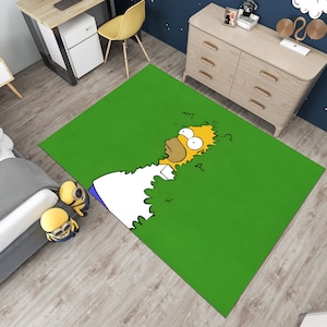 The Simpsons,Legend Rug,Adult Rug,Green Rug,Unique Rug Rug,Fantastic Rug,Cool Rugs,Anime Decor,Custom Rug,Anime Rug,Area Rug,Gifts for Her