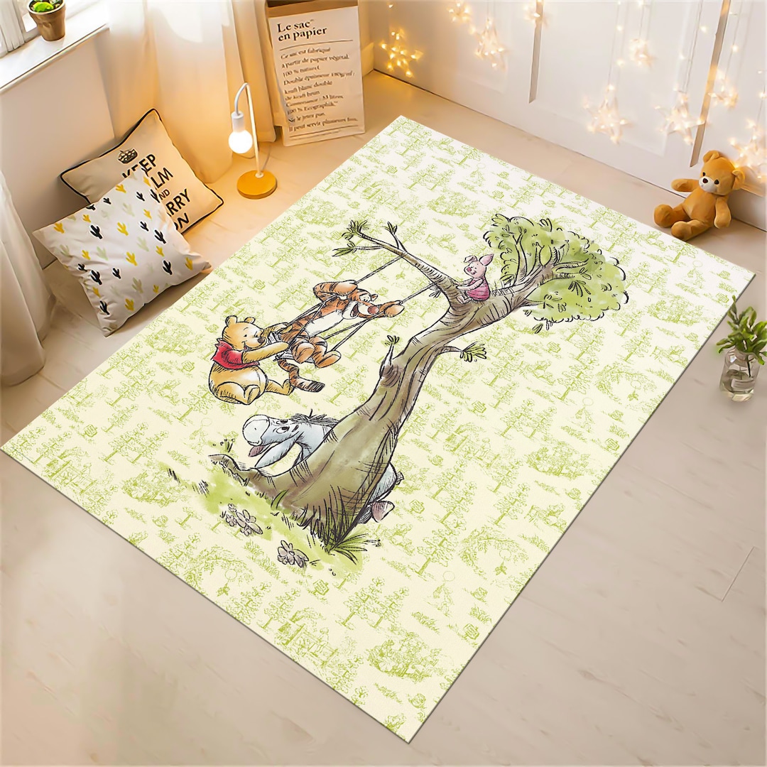 Cute Bear Rug,winnie the Pooh Rug,cute Rug,cartoon Rug,colorful Rug ...