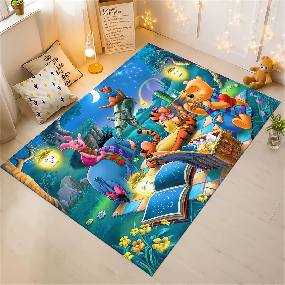 Winnie the Pooh Rug,winnie Rug,kids Rug,colorful Rug,custom Rug,nursery ...