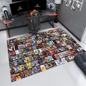 Retro Games Rug,Video Game Rug,Gaming Rug,Gamer Rug,Colorful Rug,Game Decor,Custom Rug,Retro Gaming,Arcade Game Rug,Area Rugs,Gaming Gifts