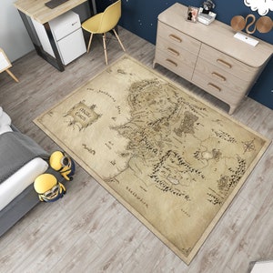 LOTR Teppich, Mittelerde Karte Teppich, LOTR Karte, Karte, Teppich,Fantastischer Teppich,Fantastischer Teppich,Fantastischer Teppich,Fantastisch,Geschenk für Sie,