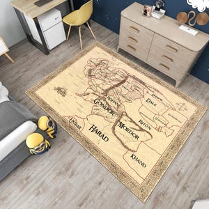 LOTR Teppich, Mittelerde Karte Teppich, LOTR Karte, Karte, Teppich,Fantastischer Teppich,Fantastischer Teppich,Fantastischer Teppich,Fantastisch,Geschenk für Sie,