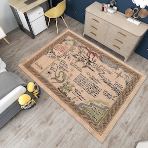 Filmteppich, Chrors Map Teppich, Kinoteppich, Bunter Teppich, Individueller Teppich, Coole Teppiche, Fantastischer Teppich, Filmdekor, Geschenke für Sie