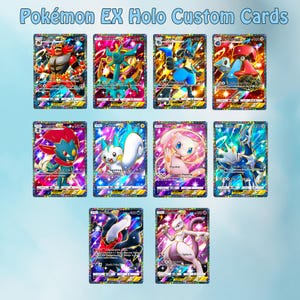 Rarity Collection en 10: kaartselectie: aangepaste Pokemon EX-kaarten van hoge kwaliteit, hoogwaardige Pokemon-proxykaarten, Pokemon Proxy-kaartenset