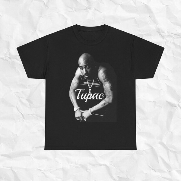 Retro 90s 2Pac Tupac Shakur Shirt, Tupac Big Face Head Vintage Style Graphic Hip Hop T-Shirt, Vintage Style 2pac Shirt, Unisex Cotton Tee