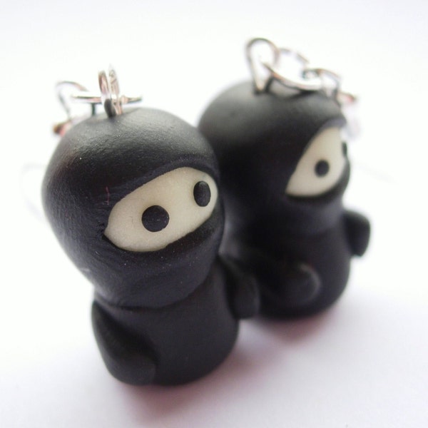 Little Glow in the Dark Ninja Earrings