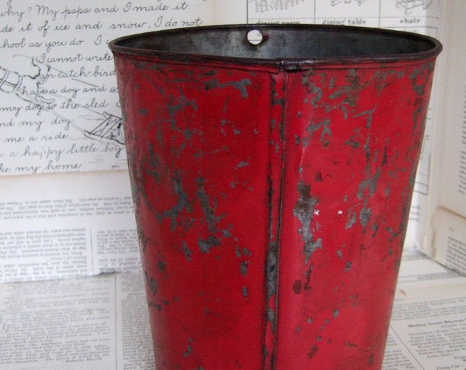 VINTAGE Red MAPLE Syrup BUCKET Etsy