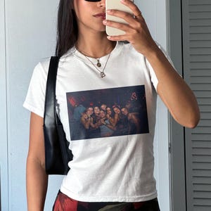 Custom Photo Baby Tee, Crop Top with Custom Photo, Picture Shirt, Personalized Logo T-Shirt, Custom Graphic 90s Shirt, Photo Tee, Y2K Shirt