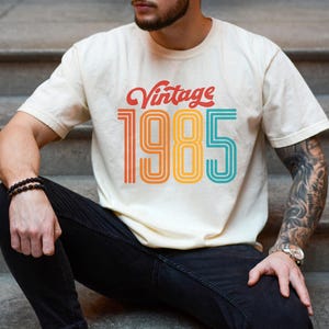 1985 Vintage Birthday Gift Tee, Retro Style, 40th Birthday for Women, Vintage 1985 Shirt, 40th Birthday Tee, 40th Birthday Gift, Father Gift