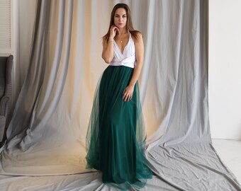 Emerald green bridesmaid dress, Emerald infinity dress, Emerald Convertible dress, Emerald Bridesmaids, Multiway dress, Emerald wedding
