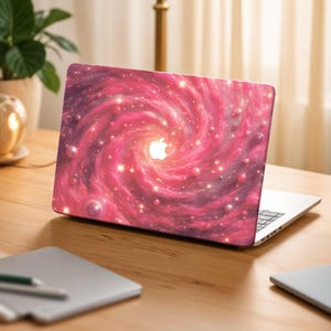 Pink Space MacBook Shell Case Cover For New MacBook Pro 13 14 15 16 ,M1 M2 Air 13 A2681, A2337, A2338, Custom Apple Laptop A3113,A2681 KK109