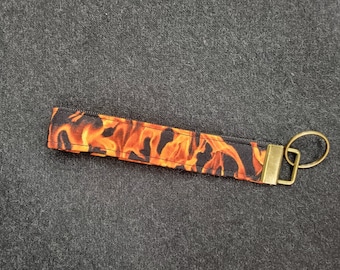 Flames Realistic Fire - Key Fob Wristlet