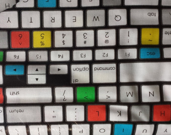 Computer Keyboard Plug and Play Robert Kaufman Primary on Etsy