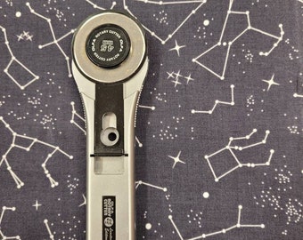 1/2 Yard Out of This World Constellations Starry Night Sky GLOW in the DARK Riley Blake