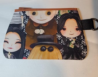 Wednesday Addams Family-  Coin Purse Zippered Pouch
