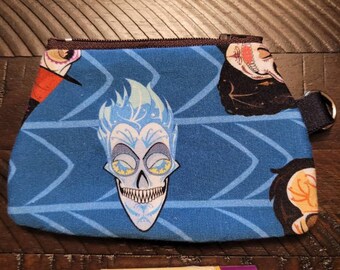Villains Hades Evil Queen Sugar Skull Coin Purse Zippered Pouch