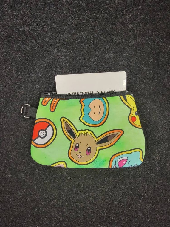 Pokemon Gengar Eevee Coin Purse Zippered Pouch