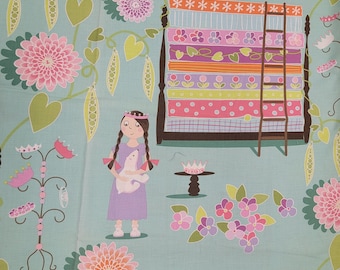 1/2 Yard Quiet Time  Princess and the Pea by Tamara Kate Cotton Fabric Michael Miller