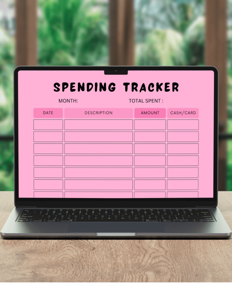 Spending Tracker PRINTABLE Tracker Spending Log Finance Tracker Expense