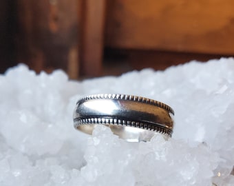 Silber Ring Band, Sterling Silber Ehering Alltag Ring klassischer Schmuck