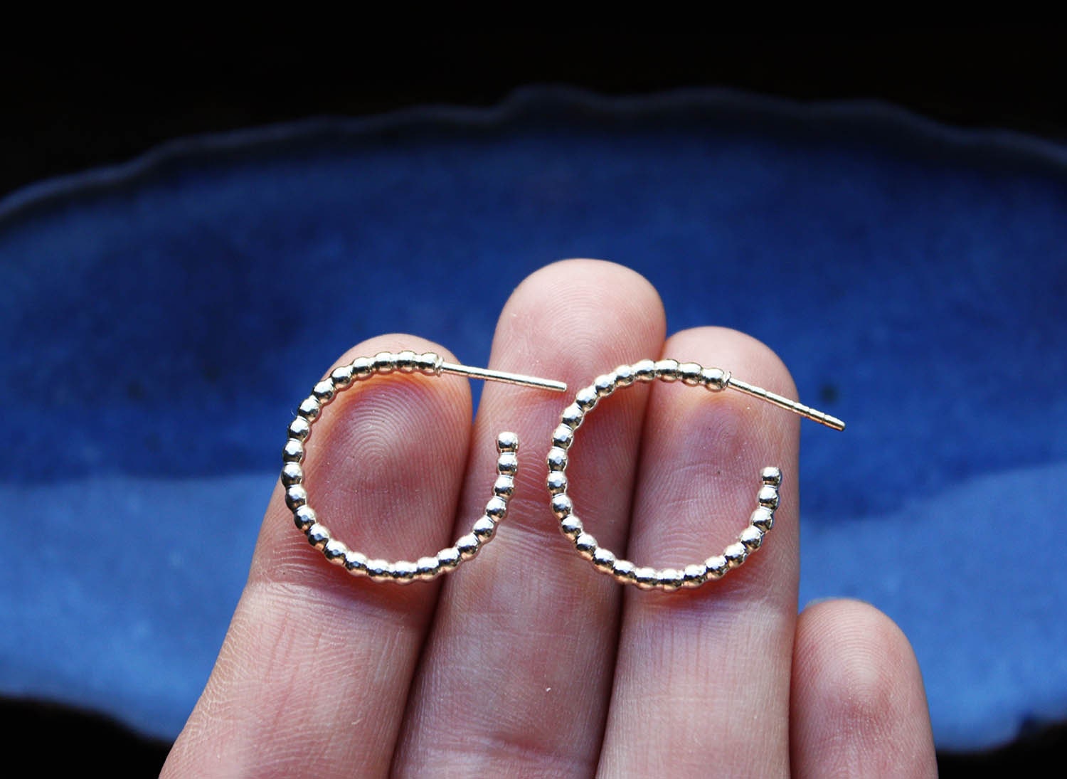 Bea Wide Hoop Earring - Silver