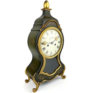 horloge de cheminée Schmid vintage, mouvement à pendule allemand Fabrik SSS Marke des années 1960, 8 jours, horloge de table, décoration design antique, idée cadeau rare