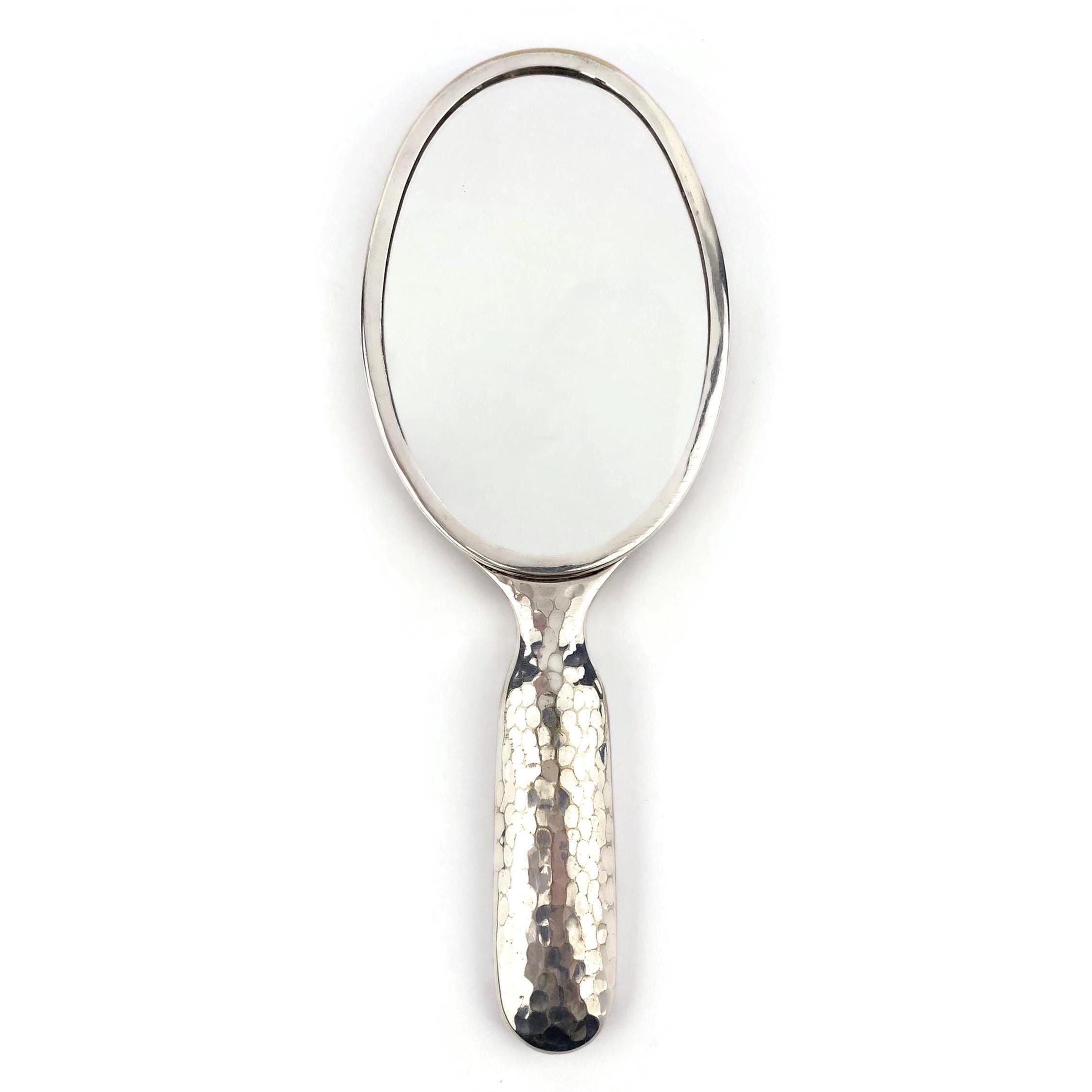 Antique silver plated hand mirror - Etsy 日本