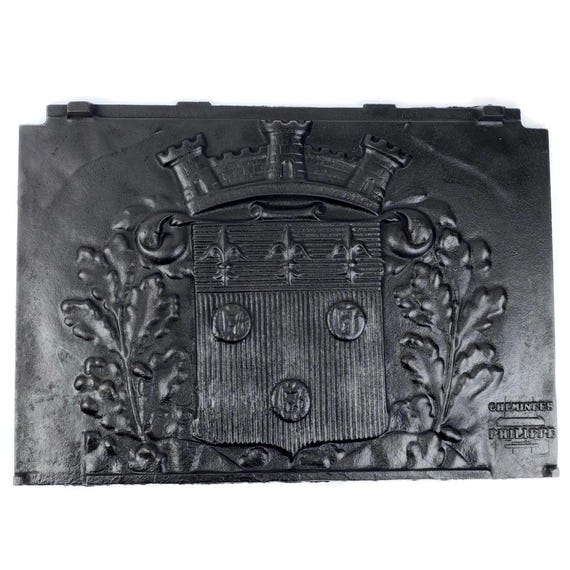 Plaque de Cheminée Fleurs de Lys