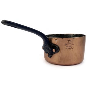 Antique French Copper Saucepan, Grands Magasins Du Louvre, Professional Copper Pan, Tin Lined Cookware, Paris Kitchen Decor