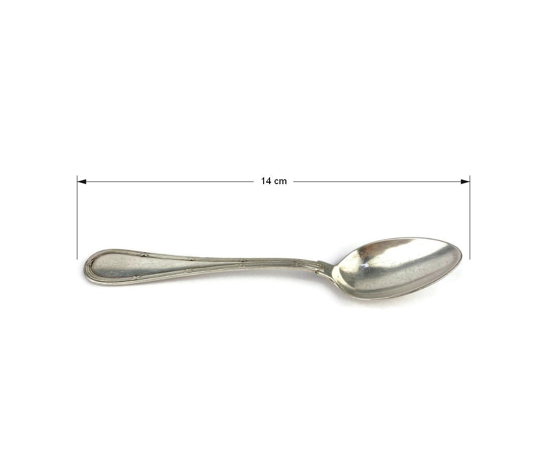 シルバーメッキスプーン6本セット、ヴィンテージコーヒースプーン