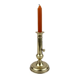 Adjustable Brass Candle Holder, Push-Up Candle Holder, Antique Chamber Candlestick, Vintage Table Candlesticks, Living Room Decor Gift
