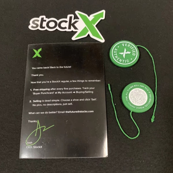 StockX Tag + Sticker + Card Bundle