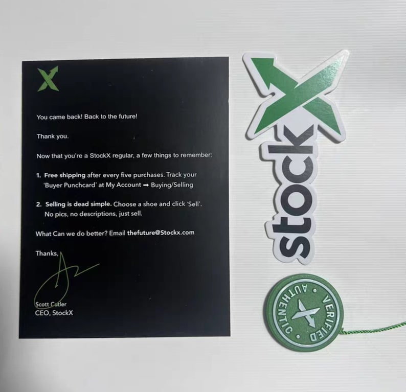 Pacchetto Tag StockX adesivo carta immagine 2