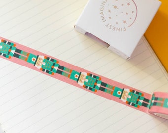 Casse-Noisette Washi Tape - Ruban de papier - Papeterie Kawaii - Papeterie mignonne - Eco Tape - Eco Friendly Tape - Bullet Journal - Christmas Washi