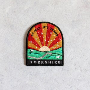 By 'Eck It's Grand Yorkshire Patch northern patch english patch yorkshire gift england gift UK patch northern phrase image 1