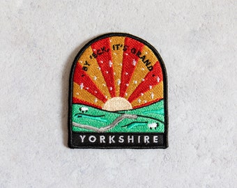 By 'Eck It's Grand Yorkshire Patch  - northern patch - english patch - yorkshire gift - england gift - UK patch - northern phrase