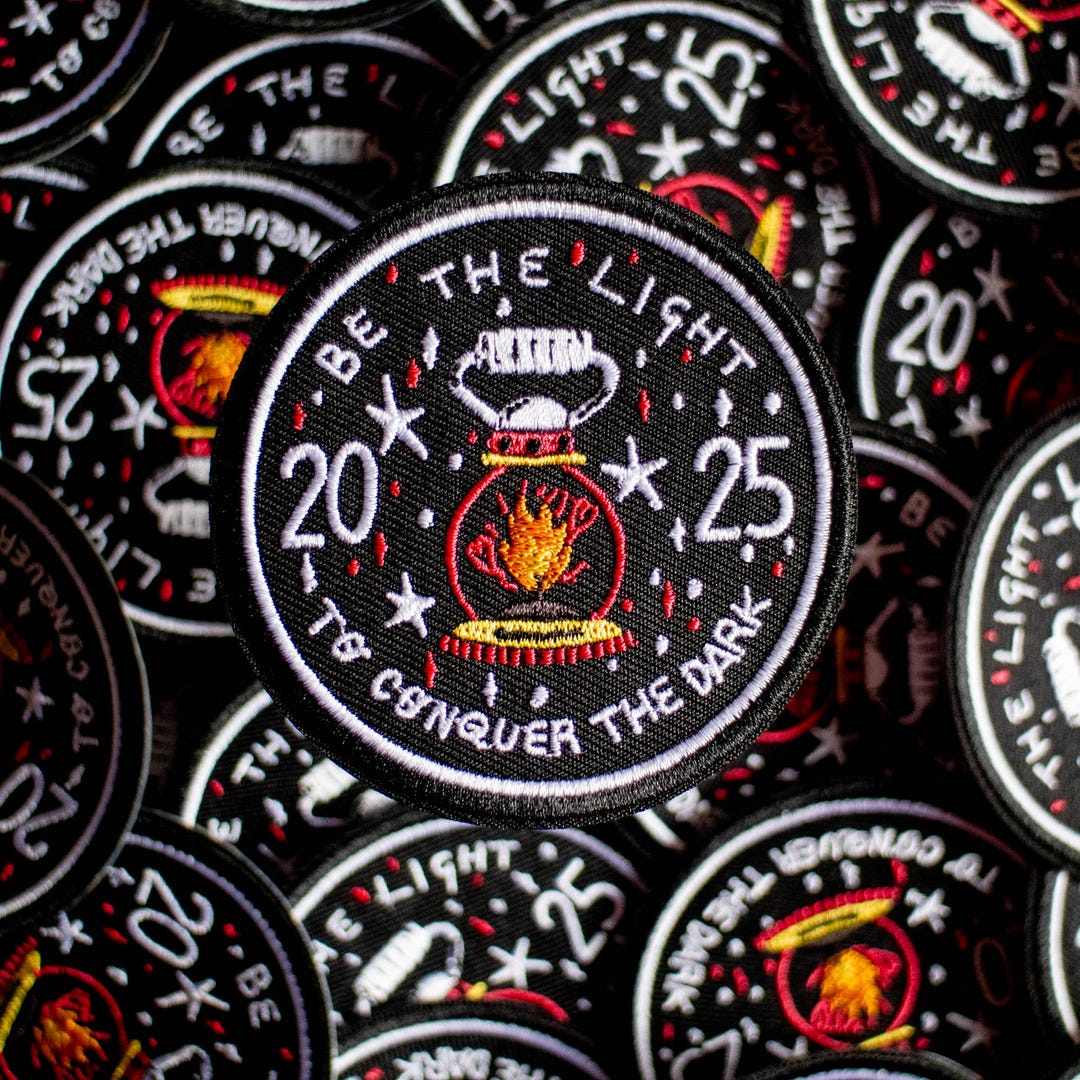 Be the Light 2025 Embroidered Patch: Lantern Design (75mm) - Etsy
