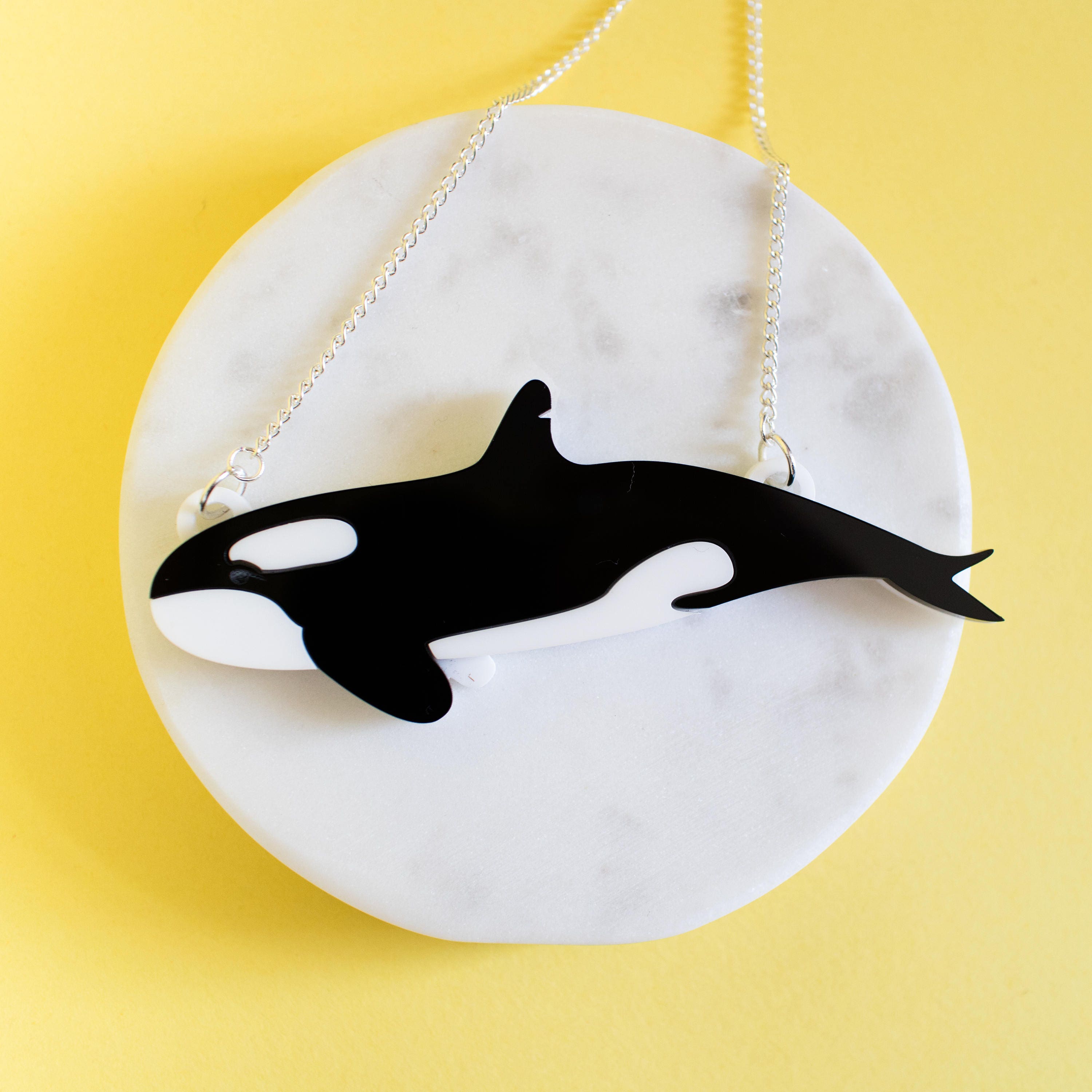 Killer Whale Necklace Orca Jewellery Orca Whale Gifts Etsy