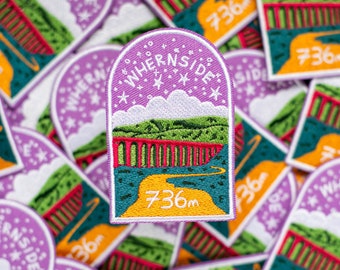 Yorkshire Three Peaks Whernside Patch - english patch - yorkshire gift - england gift - UK patch - walking gift - hiking gift