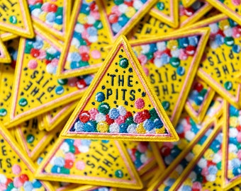 The Pits Ball Pit Patch - kids patch - colourful patch - kids gift -  kids accessory - toy patch - fun patch -  iron on patch