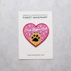 Pads Before Lads Patch dog patch cat patch dog gift cat gift animal lover pet patch heart patch animal patch animal gift image 5