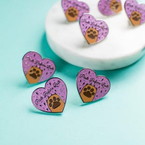 Pads Before Lads Enamel Pin dog pin cat pin dog gift cat gift animal lover pet pin heart pin animal pin animal gift image 3