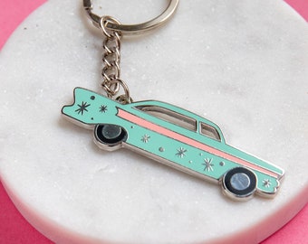 Mid Century Car Key Chain - Vintage Car key ring - car key ring  - vintage gift - cute key ring - new car gift - palm springs